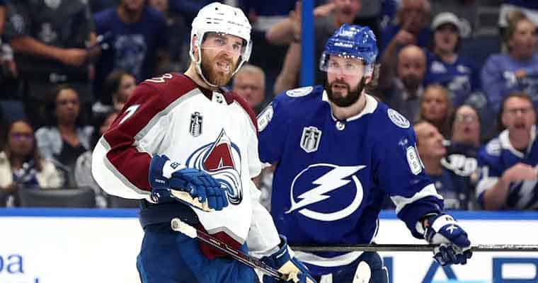 image for betting on Game 5 of the 2022 Stanley Cup Finals featuring the Avalanche vs. Lightning