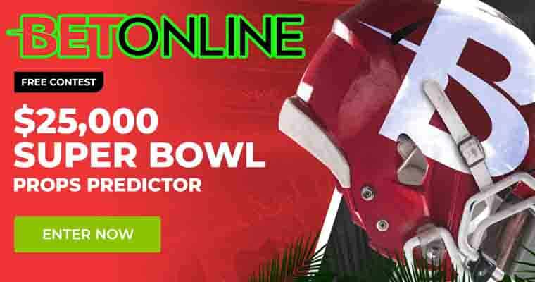 Super Bowl LVI Prop Betting contest at BetOnline 2022 LVI 56