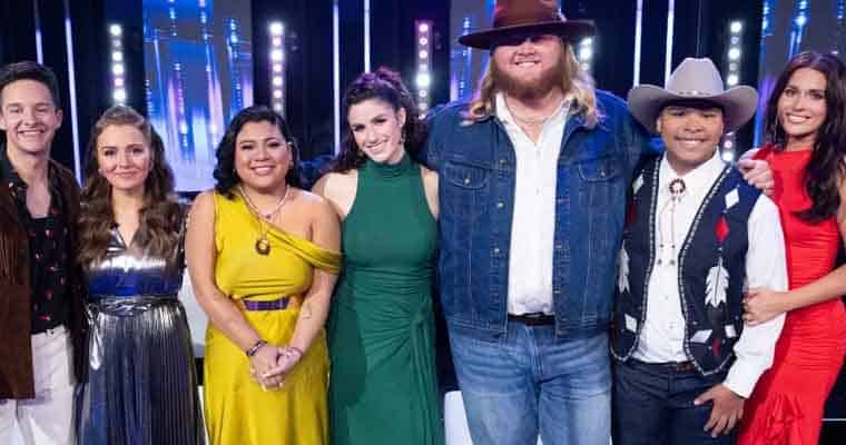 the final 7 contestants on American Idol 22