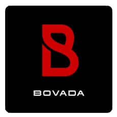 Black and Red Bovada Logo