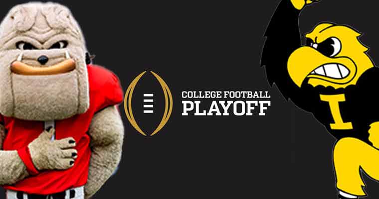 College Football Playoffs Betting Odds Iowa Hawkeyes lose Bulldogs #1