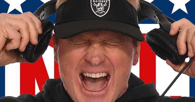 Jon Gruden odds for next head coach of the Las Vegas Raiders NFL