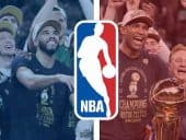 NBA logo and last years winner