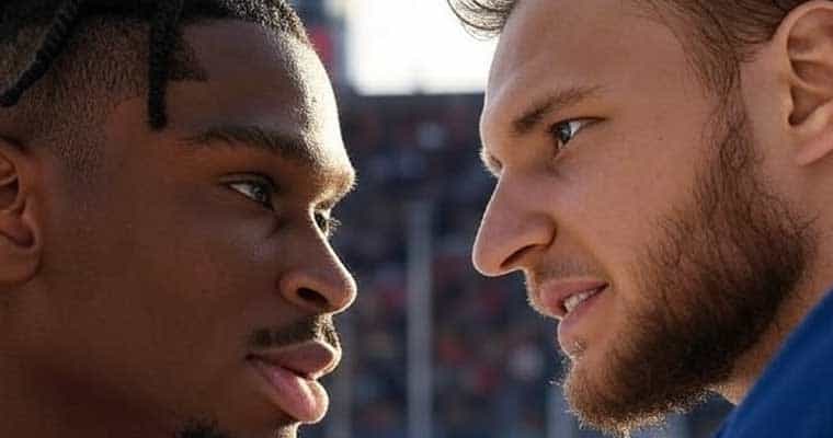 NBA & NHL players faceoff