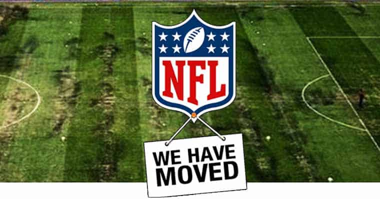 NFL moving sign