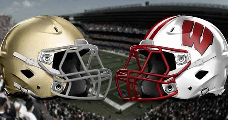 NCAAF odds for Notre Dame vs Wisconsin betting