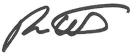 Florida Governor Ron DeSantis' signature