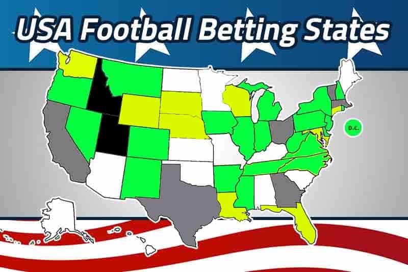 USFBS 2021 USA football betting states