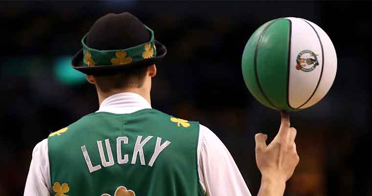 Lucky the Leprechaun - the mascot of the Boston Celtics