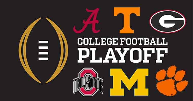 2022-2023 CFP odds for final four programs