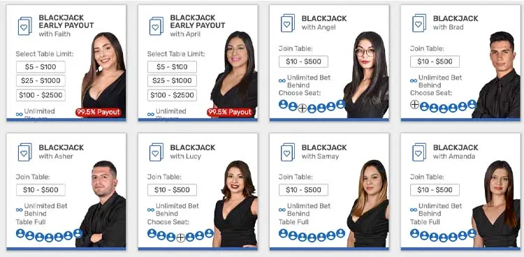 Reputable Live Dealer Blackjack