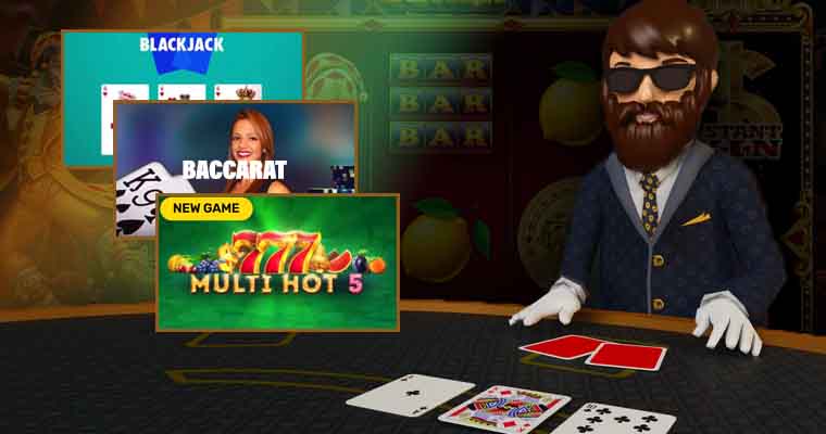 Digital casino dealer at table