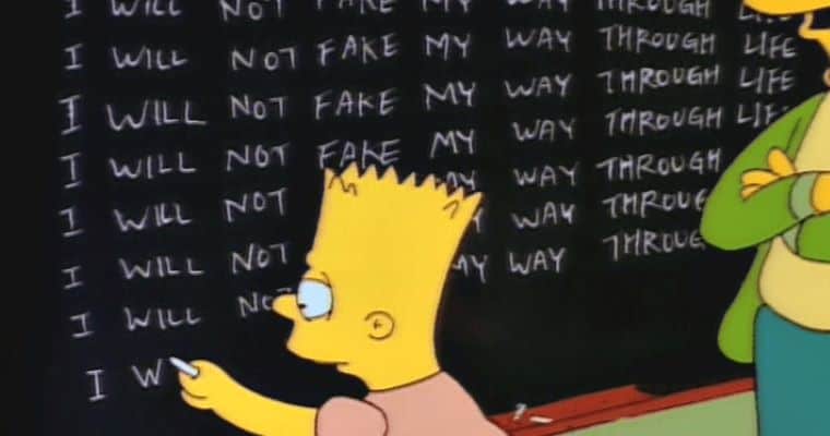 simpsons chalkboard meme