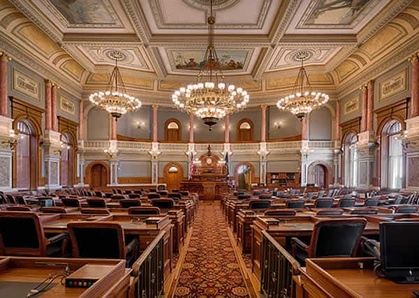 Kansas State Capitol House of Representatives Chamber