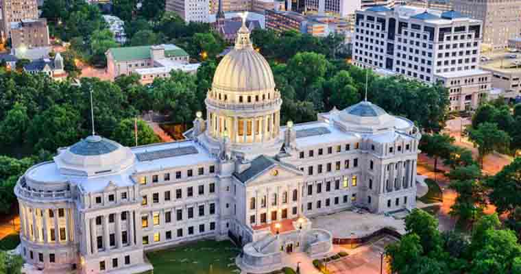 Arial view of the MS capital