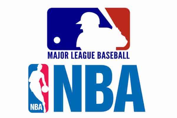 MLB and NBA logo