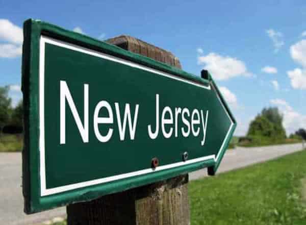 Arrow Sign that says New Jersey