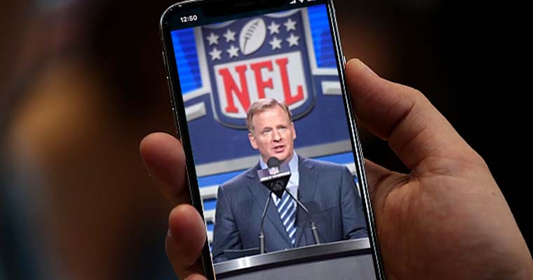 Roger Goodell on a cell phone video