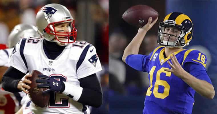 Tom Brady and Jared Goff