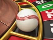 Baseball on roulette wheel