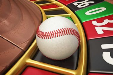 Baseball on roulette wheel